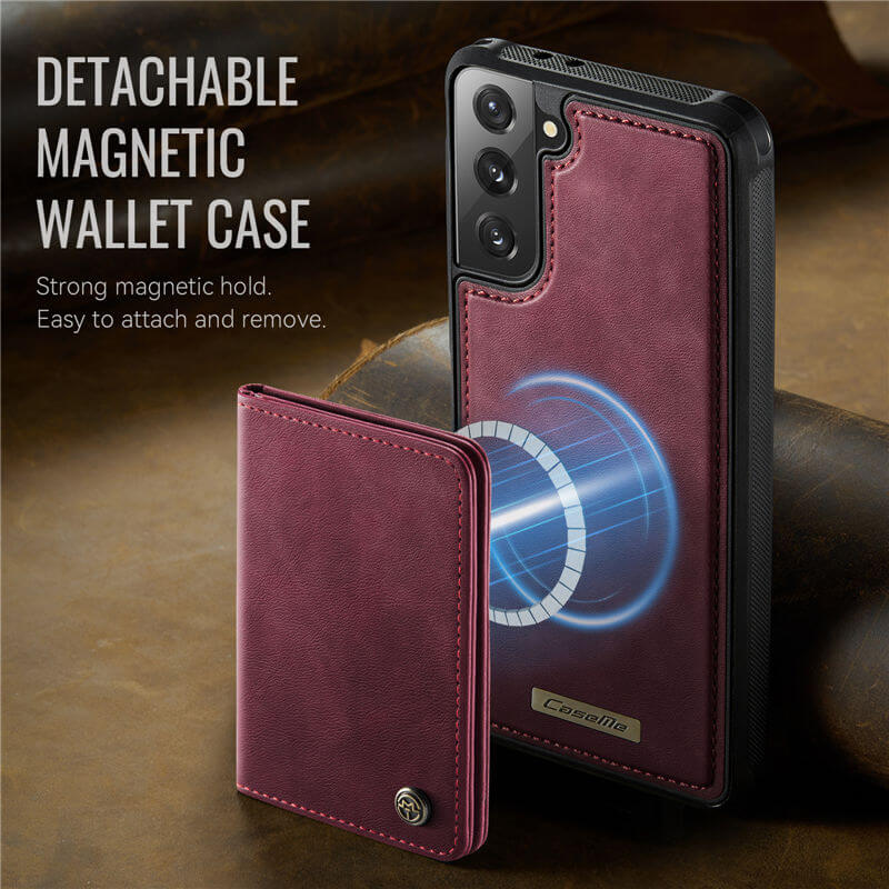 CaseMe Samsung Galaxy S21 2-in-1 Magnetic Wallet Case