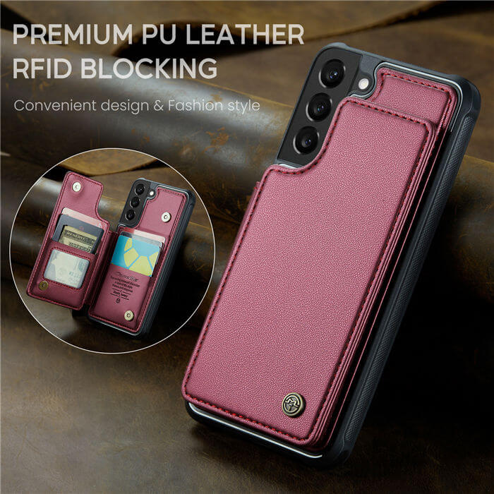 CaseMe Samsung Galaxy S22 Plus RFID Blocking Card Holder Case