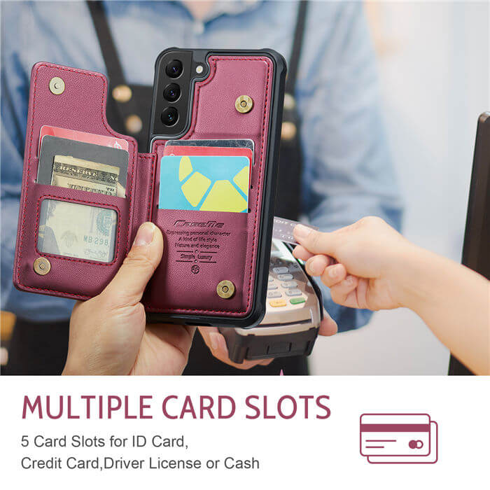 CaseMe Samsung Galaxy S22 Plus RFID Blocking Card Holder Case