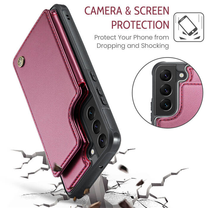 CaseMe Samsung Galaxy S22 Plus RFID Blocking Card Holder Case