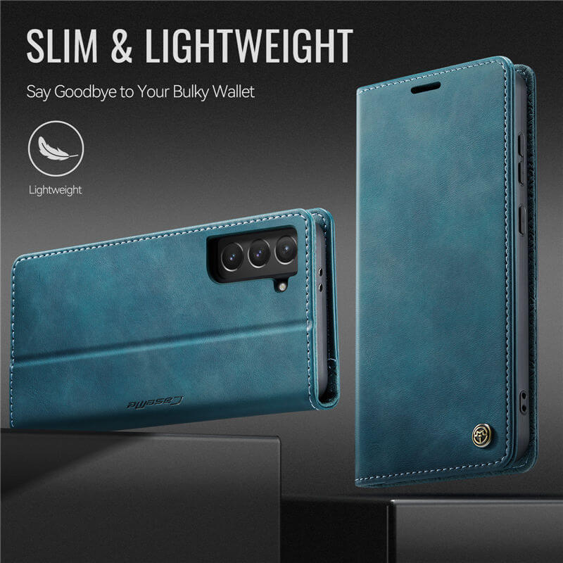 CaseMe Samsung Galaxy S22 Plus Magnetic Wallet Case with RFID Blocking