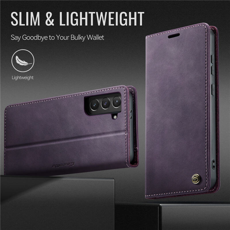 CaseMe Samsung Galaxy S22 Plus Magnetic Wallet Case with RFID Blocking