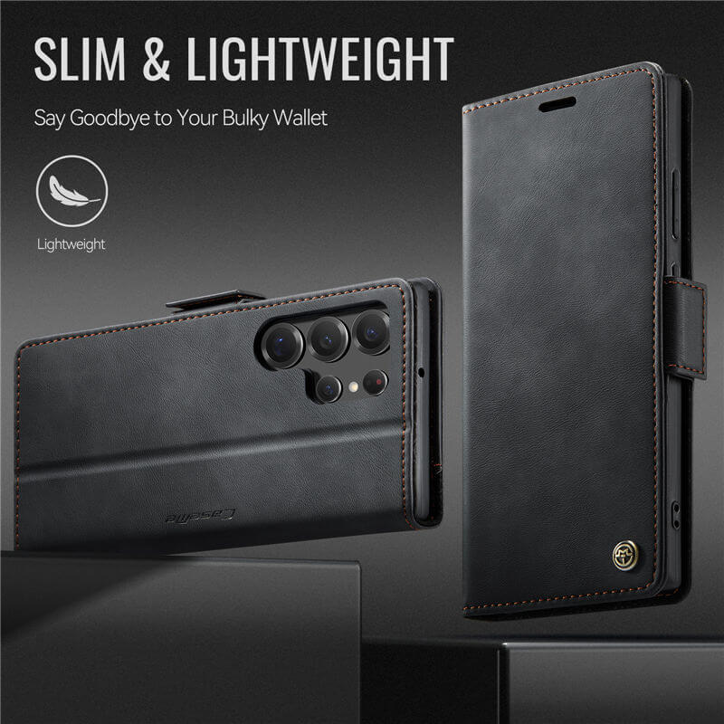 CaseMe Samsung Galaxy S22 Ultra Magnetic Wallet Case with RFID Blocking