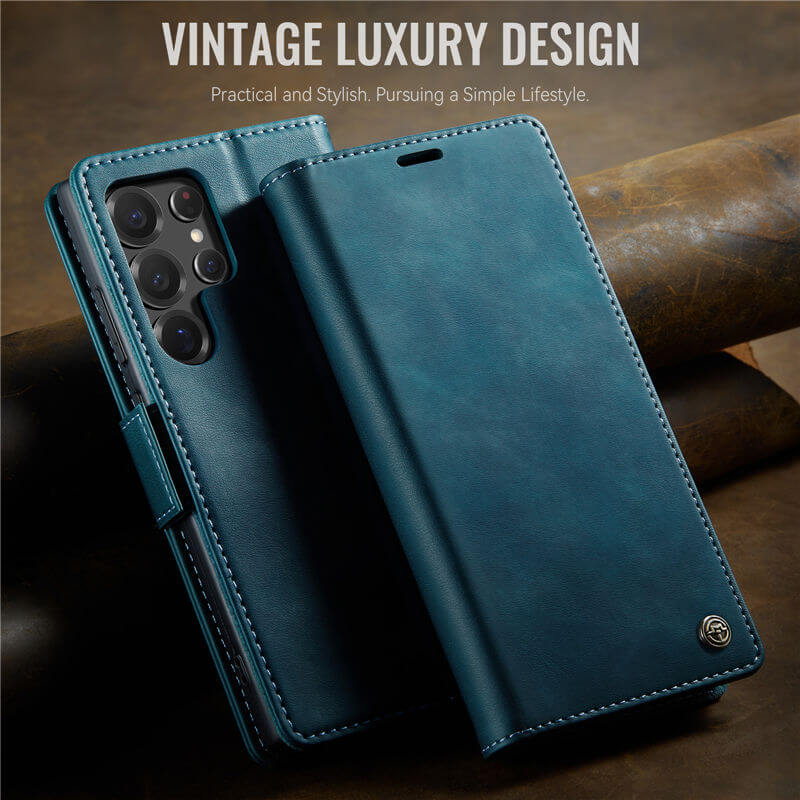 CaseMe Samsung Galaxy S22 Ultra Magnetic Wallet Case with RFID Blocking