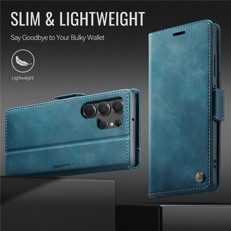 CaseMe Samsung Galaxy S22 Ultra Magnetic Wallet Case with RFID Blocking