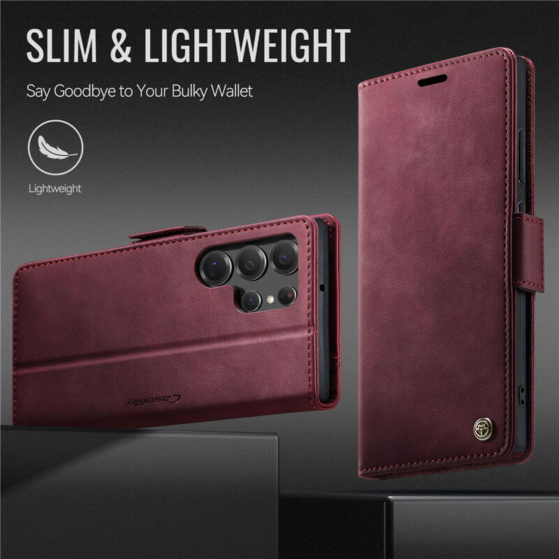 CaseMe Samsung Galaxy S22 Ultra Magnetic Wallet Case with RFID Blocking