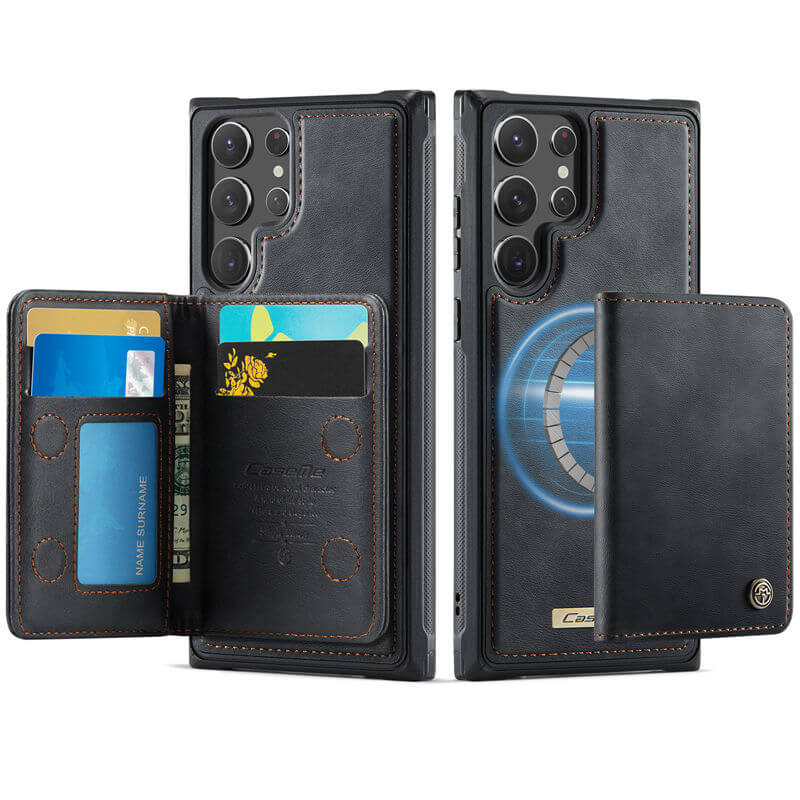 CaseMe Samsung Galaxy S22 Ultra 2-in-1 Magnetic Wallet Case