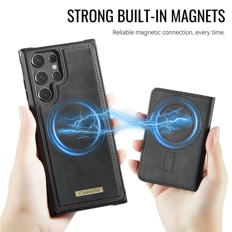 CaseMe Samsung Galaxy S22 Ultra 2-in-1 Magnetic Wallet Case