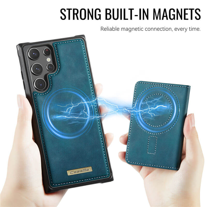 CaseMe Samsung Galaxy S22 Ultra 2-in-1 Magnetic Wallet Case