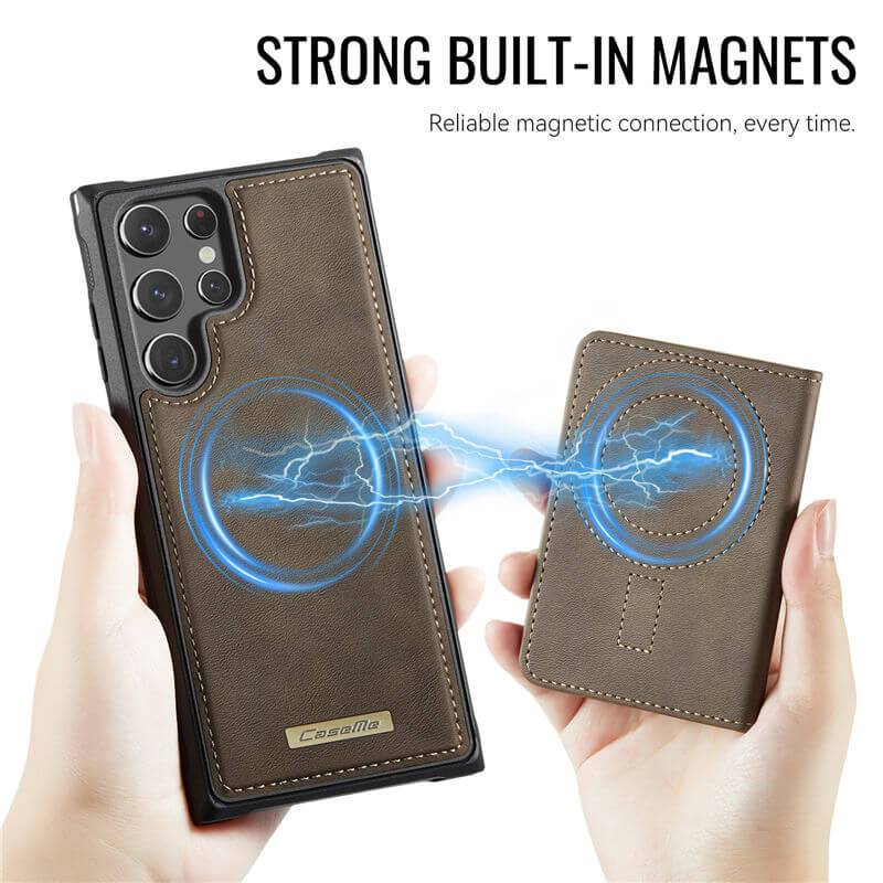 CaseMe Samsung Galaxy S22 Ultra 2-in-1 Magnetic Wallet Case