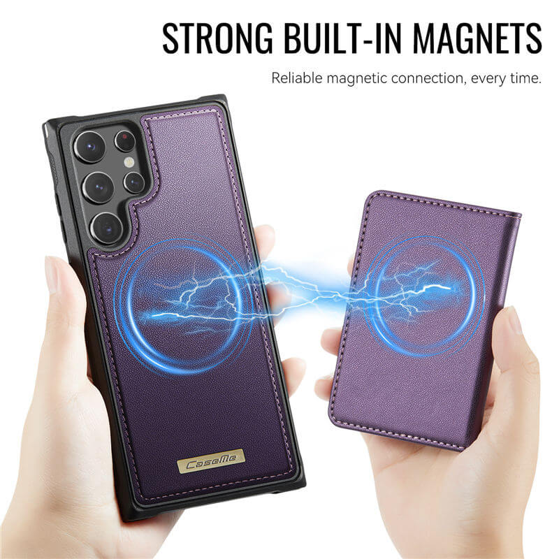 CaseMe Samsung Galaxy S22 Ultra 2-in-1 Magnetic Wallet Case
