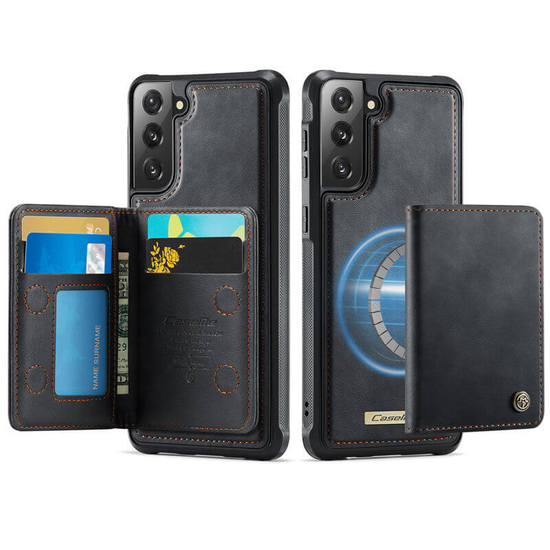 CaseMe Samsung Galaxy S22 Plus 2-in-1 Magnetic Wallet Case