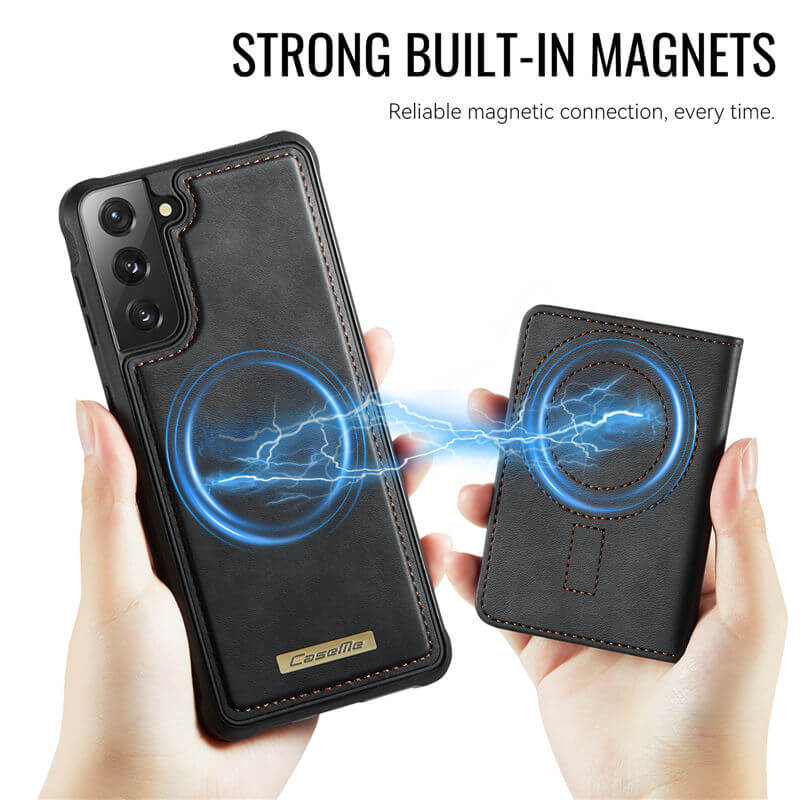 CaseMe Samsung Galaxy S22 Plus 2-in-1 Magnetic Wallet Case