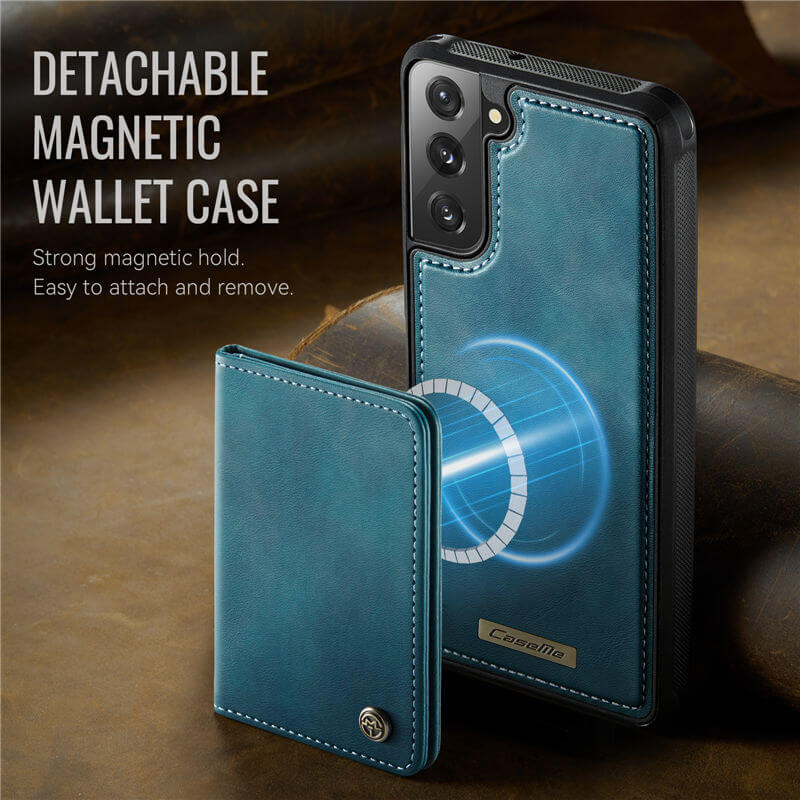 CaseMe Samsung Galaxy S22 2-in-1 Magnetic Wallet Case