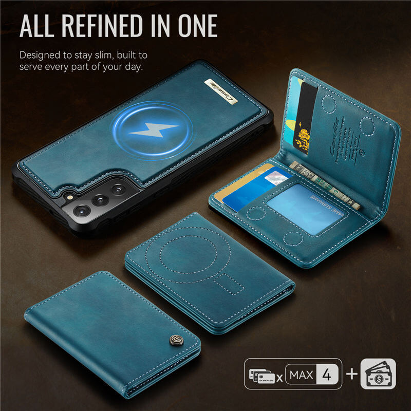 CaseMe Samsung Galaxy S22 2-in-1 Magnetic Wallet Case