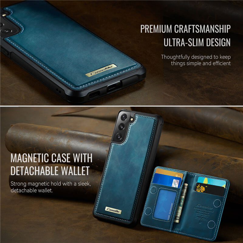 CaseMe Samsung Galaxy S22 2-in-1 Magnetic Wallet Case