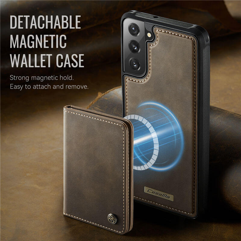 CaseMe Samsung Galaxy S22 Plus 2-in-1 Magnetic Wallet Case