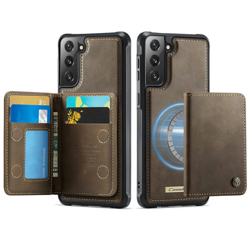 CaseMe Samsung Galaxy S22 Plus 2-in-1 Magnetic Wallet Case