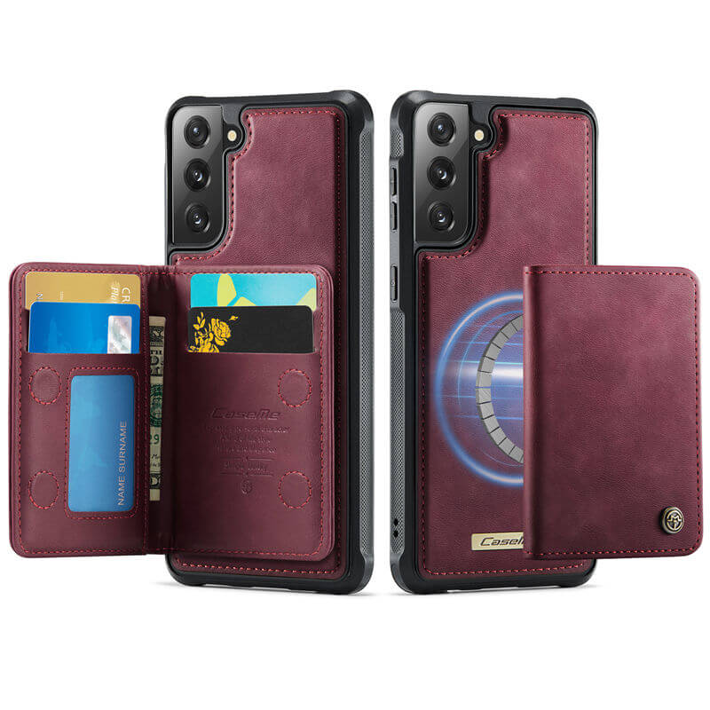 CaseMe Samsung Galaxy S22 Plus 2-in-1 Magnetic Wallet Case