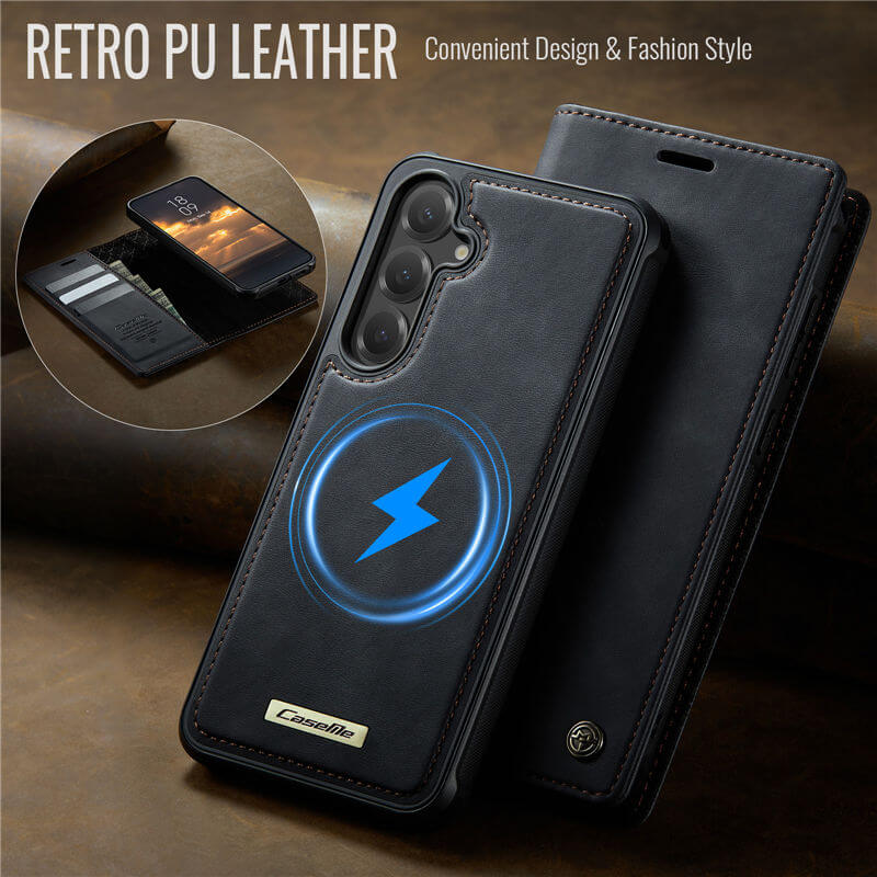 CaseMe Samsung Galaxy S23 FE 2-in-1 MagSafe Wallet Case with RFID Blocking