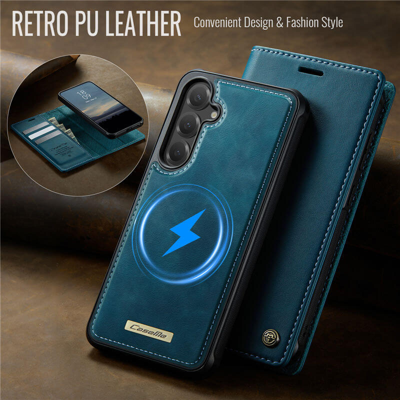 CaseMe Samsung Galaxy S23 FE 2-in-1 MagSafe Wallet Case with RFID Blocking