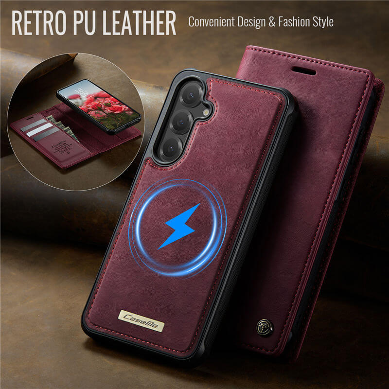 CaseMe Samsung Galaxy S23 FE 2-in-1 MagSafe Wallet Case with RFID Blocking