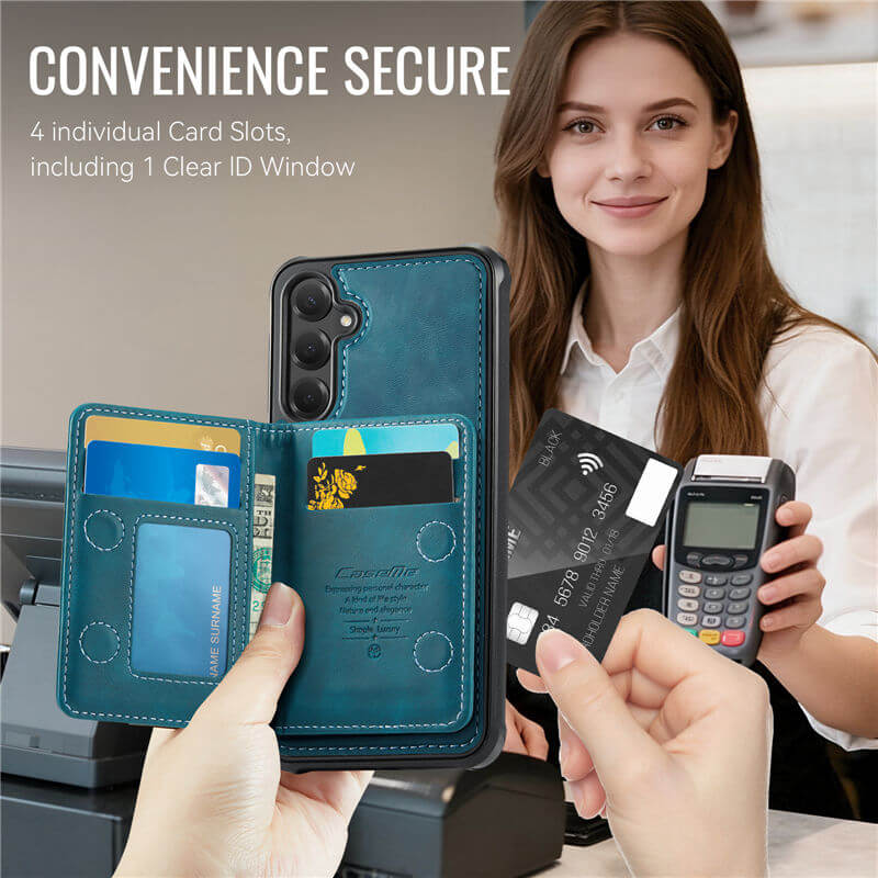 CaseMe Samsung Galaxy S23 FE 2-in-1 Magnetic Wallet Case