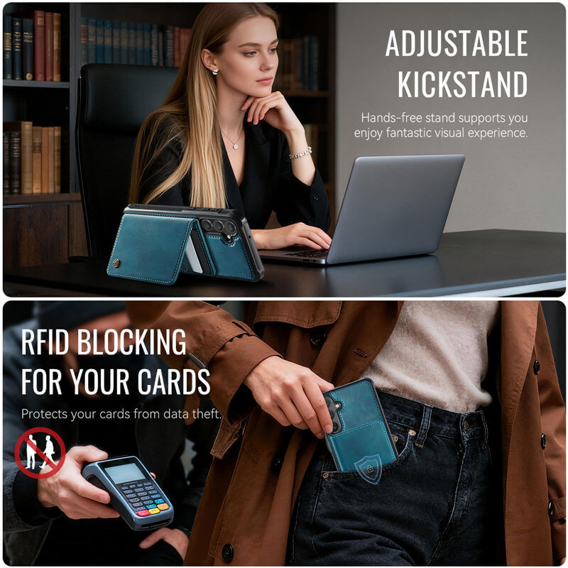 CaseMe Samsung Galaxy S23 FE 2-in-1 Magnetic Wallet Case