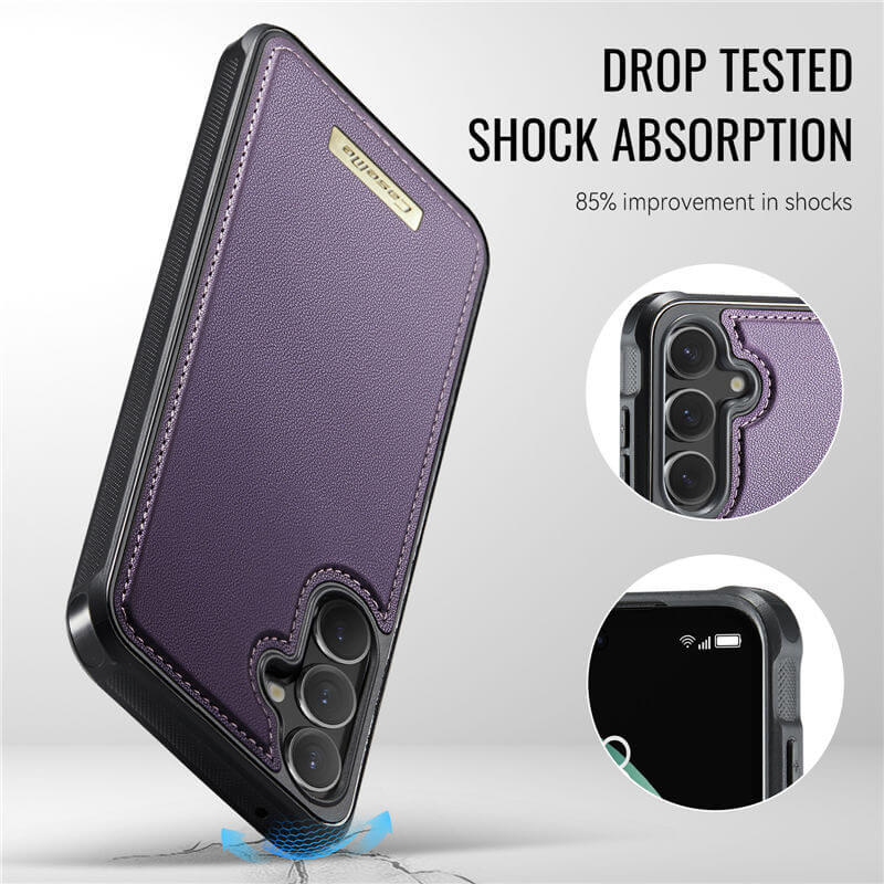 CaseMe Samsung Galaxy S23 FE 2-in-1 Magnetic Wallet Case