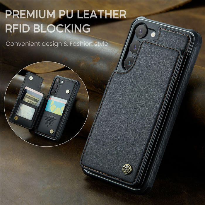 CaseMe Samsung Galaxy S23 Plus RFID Blocking Card Holder Case