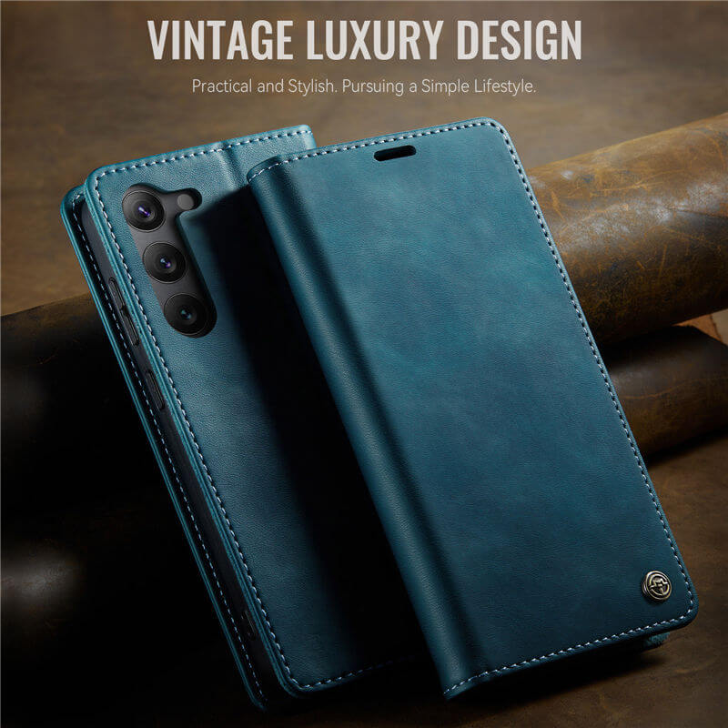 CaseMe Samsung Galaxy S23 Magnetic Wallet Case with RFID Blocking