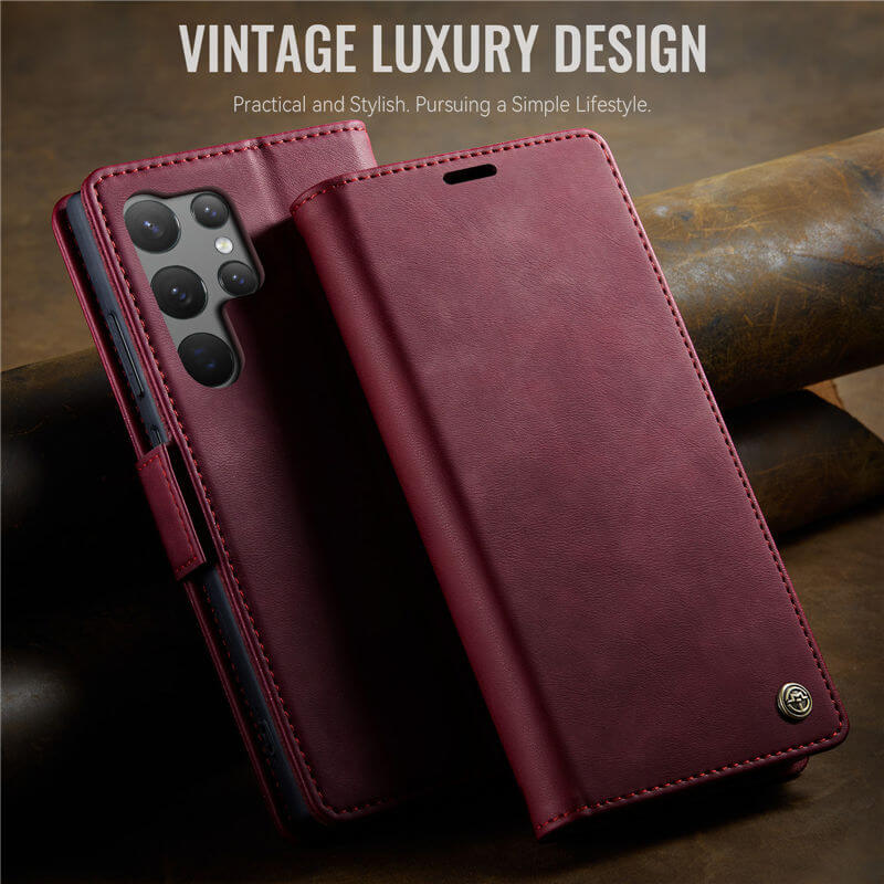 CaseMe Samsung Galaxy S23 Ultra Magnetic Wallet Case with RFID Blocking