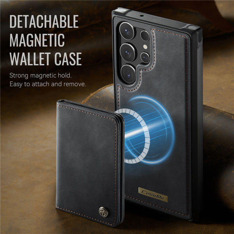 CaseMe Samsung Galaxy S23 Ultra 2-in-1 Magnetic Wallet Case