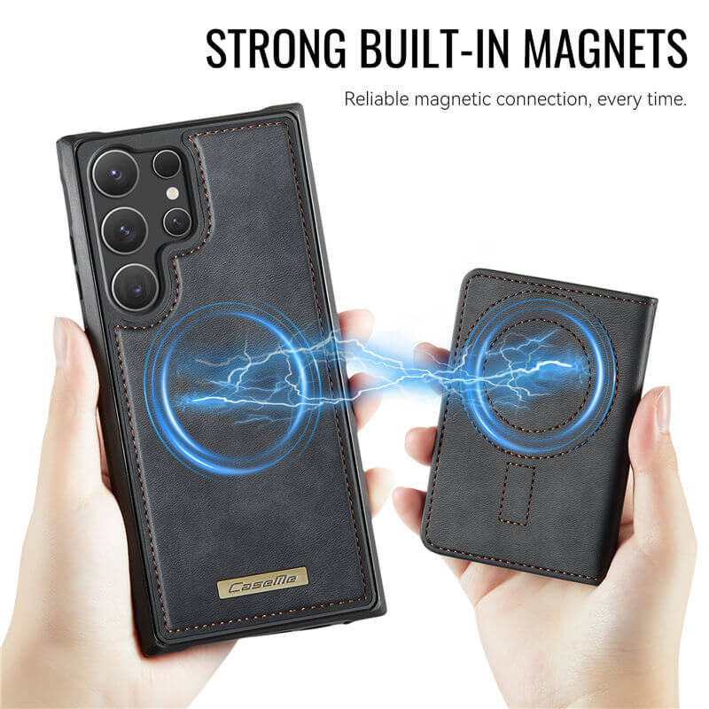 CaseMe Samsung Galaxy S23 Ultra 2-in-1 Magnetic Wallet Case