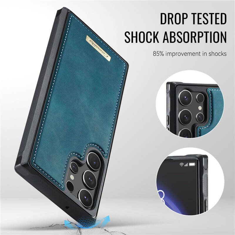 CaseMe Samsung Galaxy S23 Ultra 2-in-1 Magnetic Wallet Case