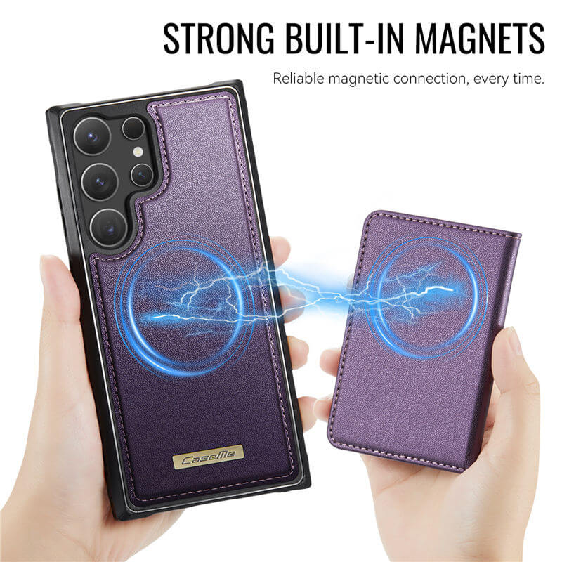 CaseMe Samsung Galaxy S23 Ultra 2-in-1 Magnetic Wallet Case