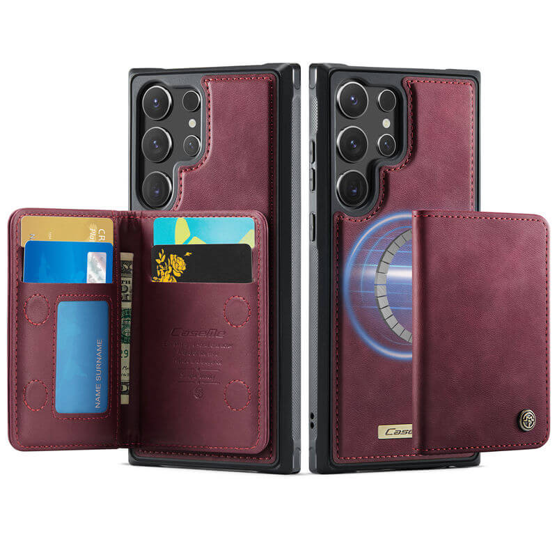 CaseMe Samsung Galaxy S23 Ultra 2-in-1 Magnetic Wallet Case