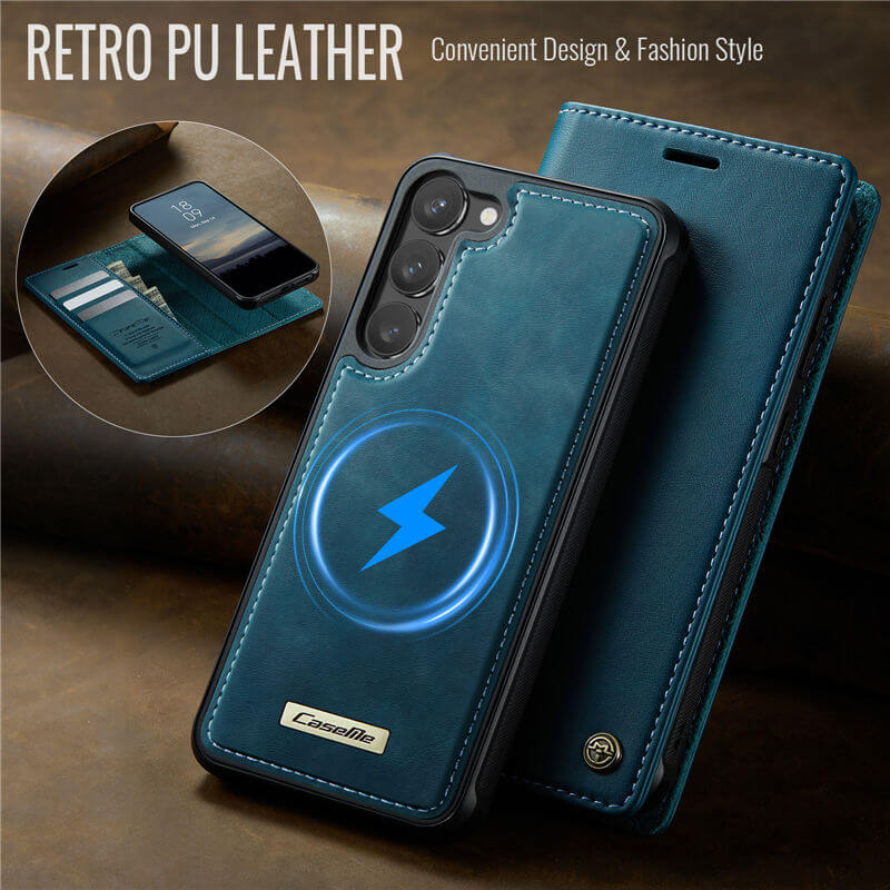 CaseMe Samsung Galaxy S23 2-in-1 MagSafe Wallet Case with RFID Blocking