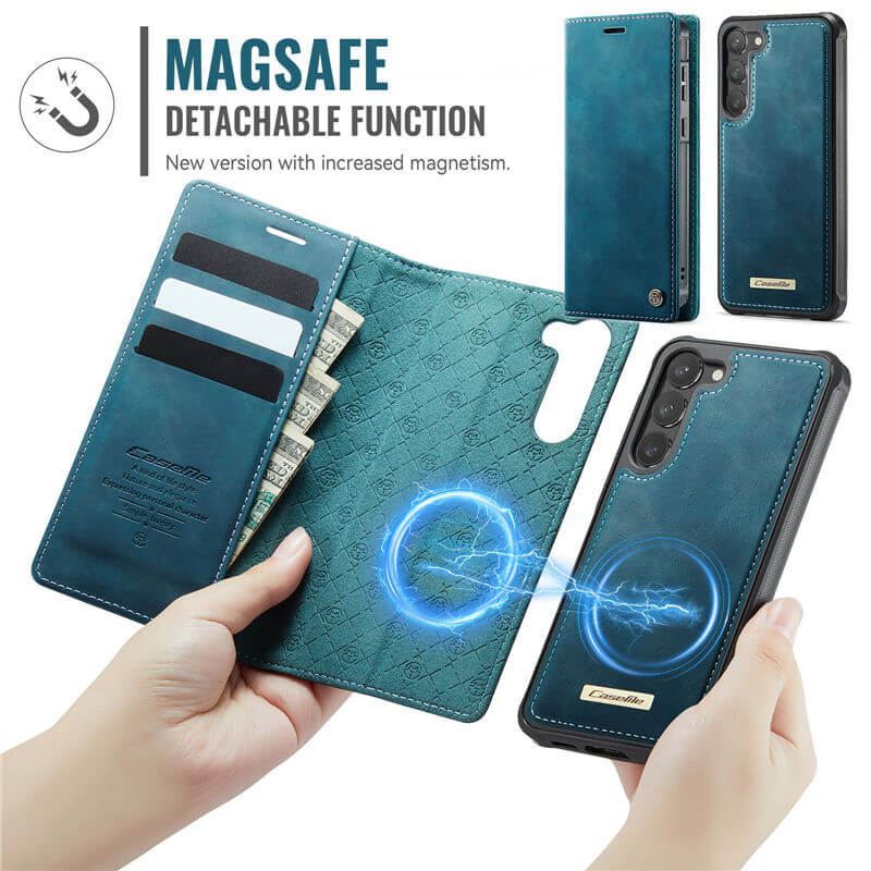 CaseMe Samsung Galaxy S23 2-in-1 MagSafe Wallet Case with RFID Blocking