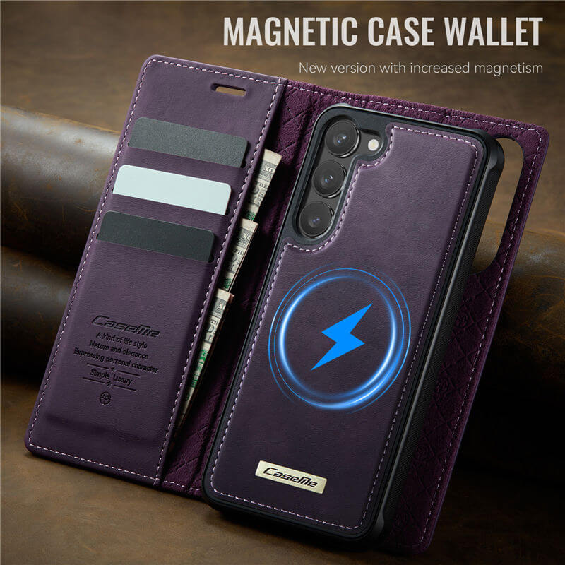CaseMe Samsung Galaxy S23 Plus 2-in-1 MagSafe Wallet Case with RFID Blocking