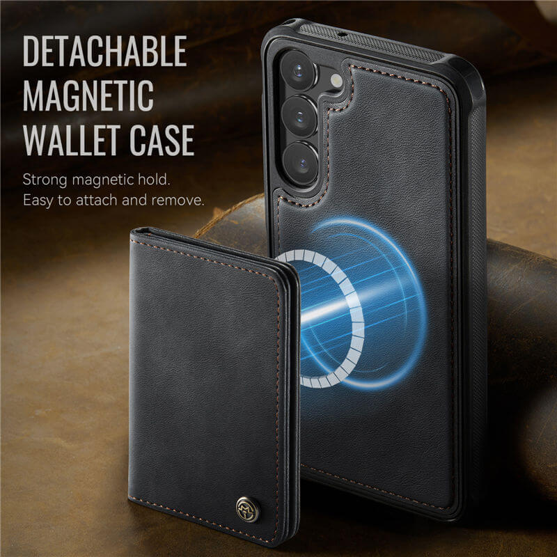 CaseMe Samsung Galaxy S23 Plus 2-in-1 Magnetic Wallet Case