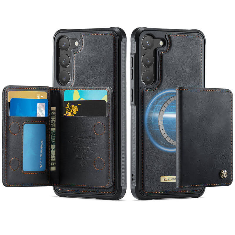 CaseMe Samsung Galaxy S23 Plus 2-in-1 Magnetic Wallet Case