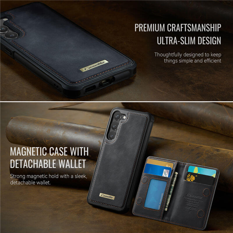 CaseMe Samsung Galaxy S23 Plus 2-in-1 Magnetic Wallet Case