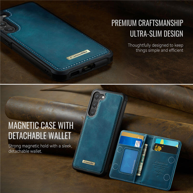 CaseMe Samsung Galaxy S23 Plus 2-in-1 Magnetic Wallet Case