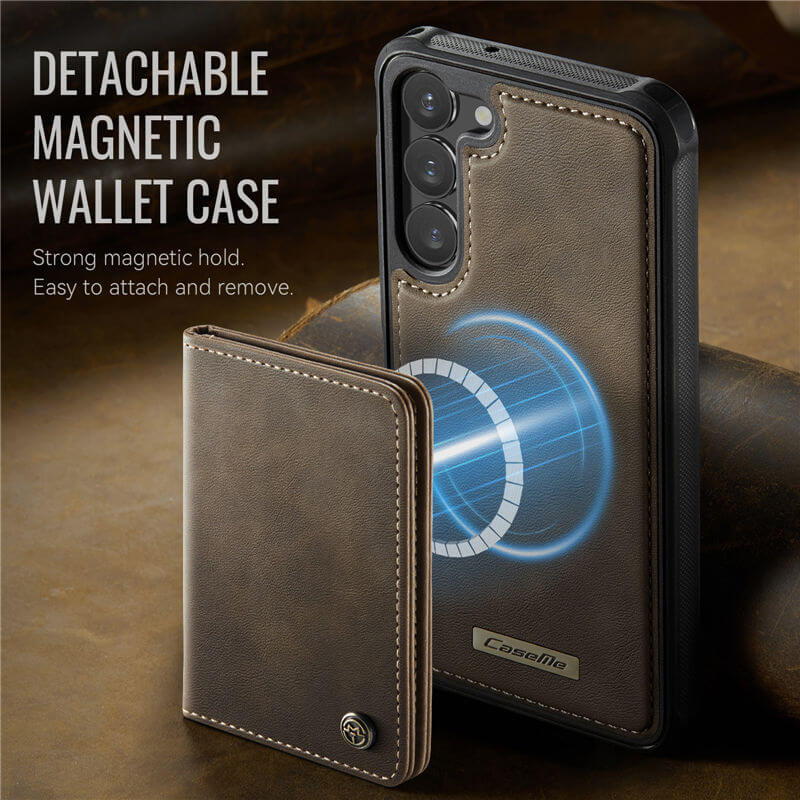 CaseMe Samsung Galaxy S23 Plus 2-in-1 Magnetic Wallet Case
