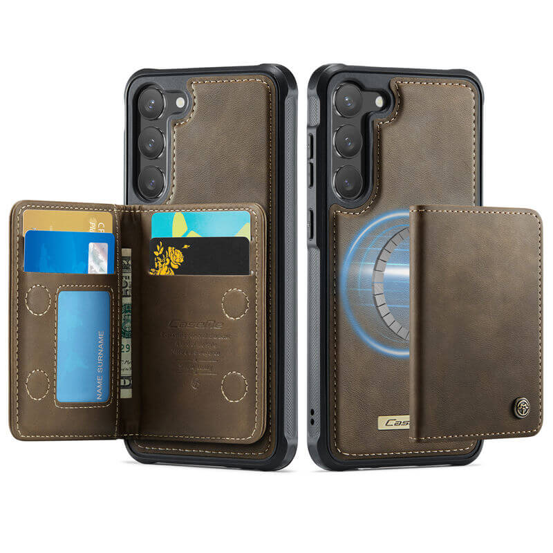 CaseMe Samsung Galaxy S23 Plus 2-in-1 Magnetic Wallet Case