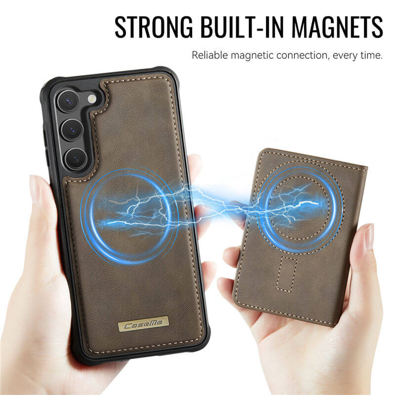 CaseMe Samsung Galaxy S23 Plus 2-in-1 Magnetic Wallet Case