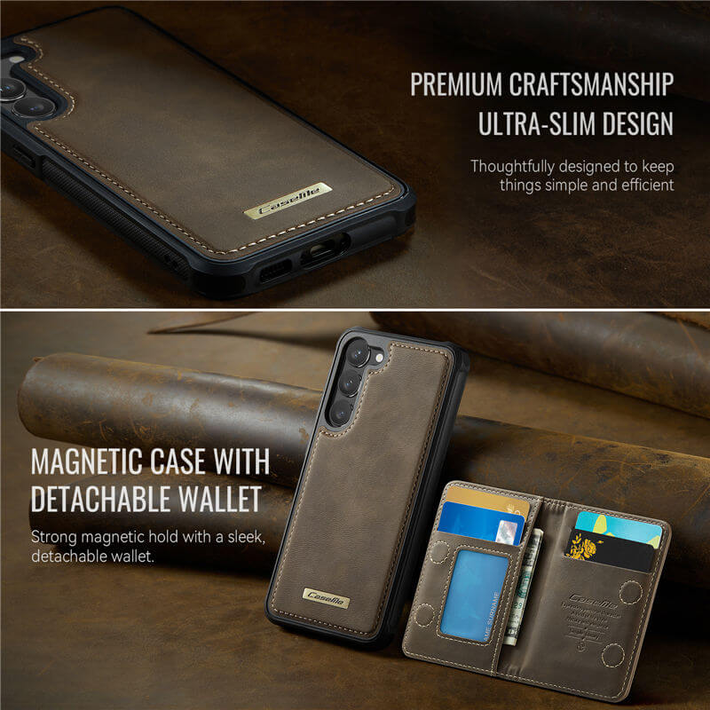 CaseMe Samsung Galaxy S23 Plus 2-in-1 Magnetic Wallet Case