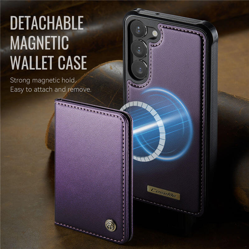 CaseMe Samsung Galaxy S23 2-in-1 Magnetic Wallet Case