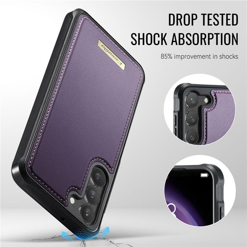CaseMe Samsung Galaxy S23 2-in-1 Magnetic Wallet Case